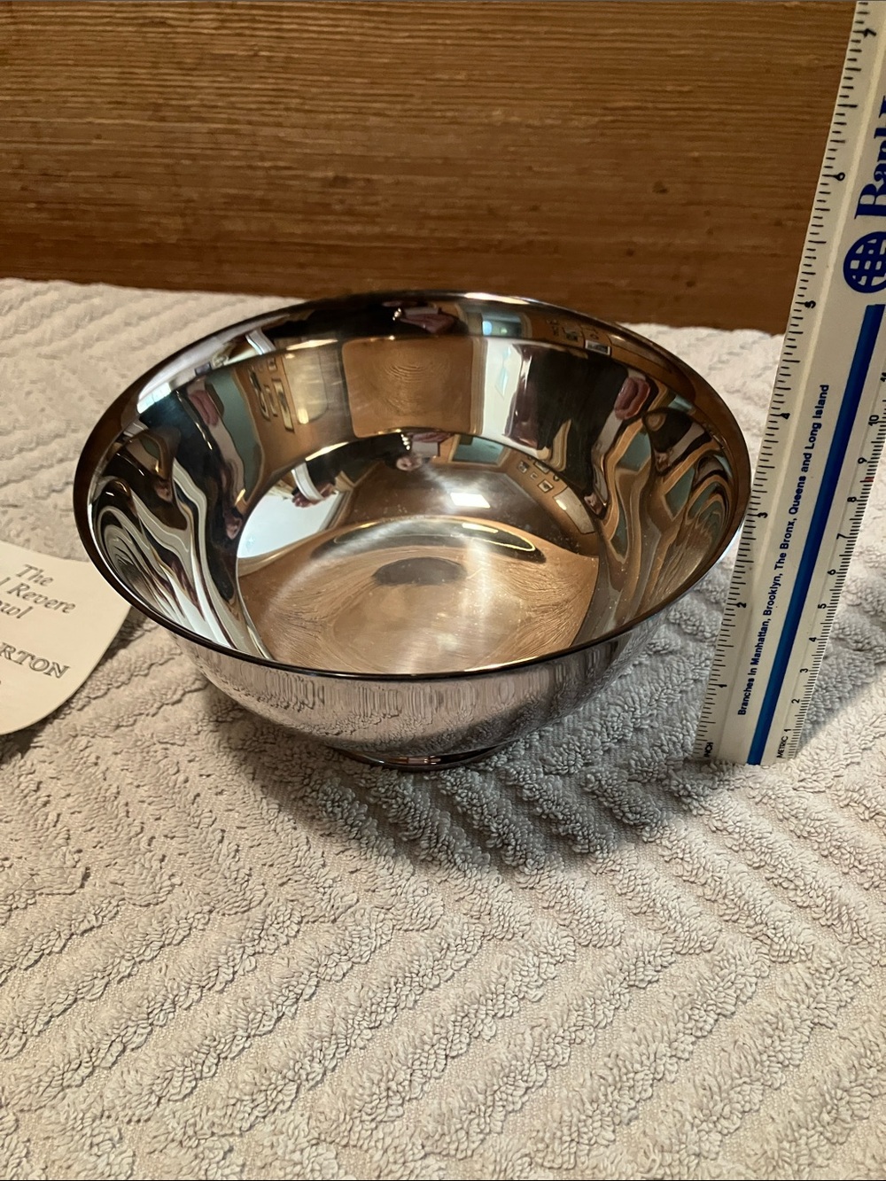 Reed & Barton Polished Silver-PlatedPaul Revere Bowl - Picture 7 of 7